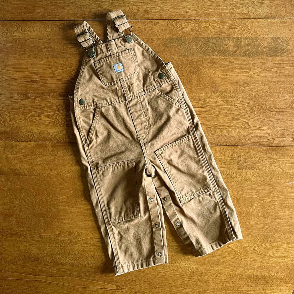 Carhartt tan bib overalls 18m never worn